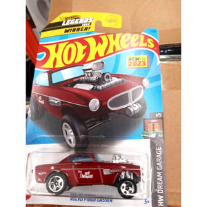 Hot Wheels Volvo P1800 Gasser Red #1 - 2023 HW Dream Garage 1:64